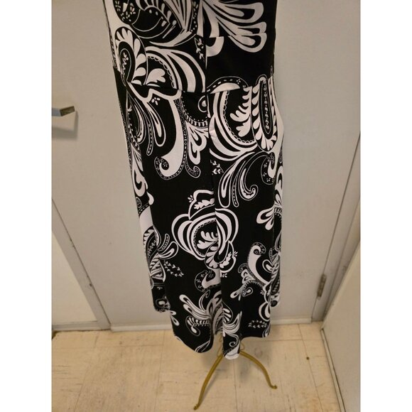 Spense Black White Women's Dress Size 6 Polyester Spandex - Picture 7 of 16